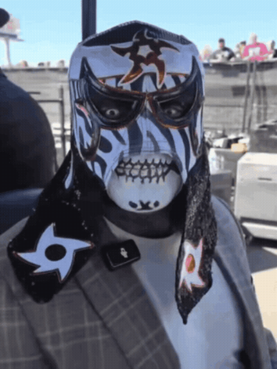 Man In Mask With Star GIF