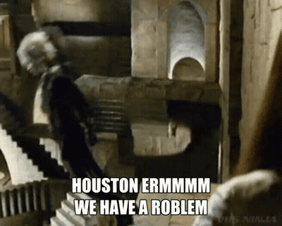 Man In Maze Stairs Says Houston Ermmmm We Have Problem GIF