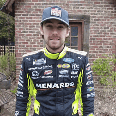 Man In Menards Racing Uniform GIF