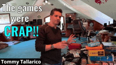 Man In Messy Room Saying The Games Were Crap GIF