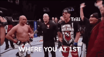Man In Metal Hulisha Shirt In Boxing Ring GIF