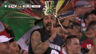 Man In Mexican Headdress And Nissan Shirt GIF