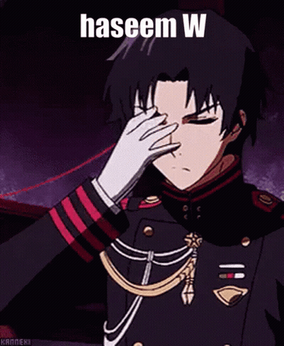 Man In Military Uniform Adjusting Hair With Red String GIF