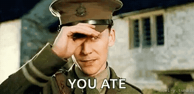 Man In Military Uniform Covering Eyes GIF