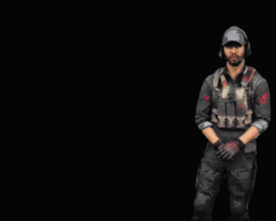 Man In Military Uniform Dancing In Front Of Do It Just Do It Sign GIF