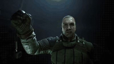 Man In Military Uniform Fist Pump GIF