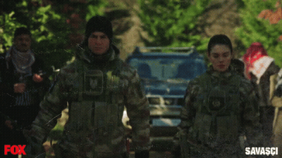 Man In Military Uniform Hazir Misin Fox Logo GIF