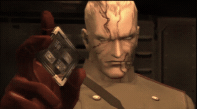 Man In Military Uniform Holding Cassette Tape Saying SD GIF
