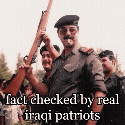 Man In Military Uniform Holding Gun Fact Checked By Real Iraqi Patriots GIF