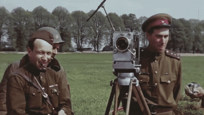 Man in Military Uniform in Front of Camera