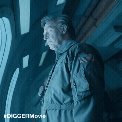 Man In Military Uniform Looking Out Window #Diggermovie GIF