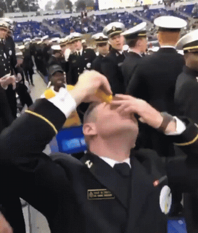 Man In Military Uniform Name Tag William A. Smith GIF