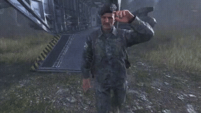 Man In Military Uniform Next To Red Cooler Saying Military GIF