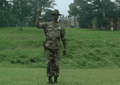Man In Military Uniform Now What We Have Here Is A Failure To Communica GIF