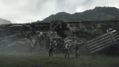 Man In Military Uniform Running With TV Logo GIF
