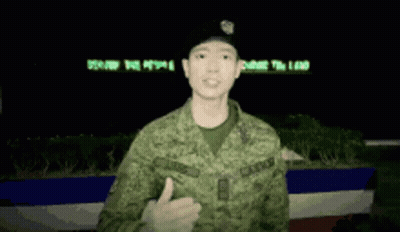 Man In Military Uniform Saluting Freedom Sign GIF