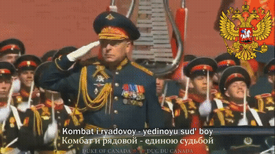 Man In Military Uniform Saluting GIF