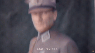 Man In Military Uniform Saying Ataturkvideo GIF
