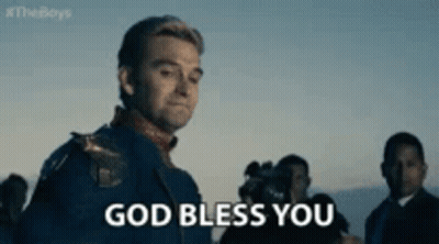 Man In Military Uniform Saying God Bless You GIF