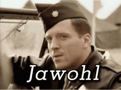 Man In Military Uniform Saying Jawohl GIF