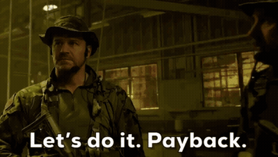 Man In Military Uniform Saying Let's Do It Payback GIF