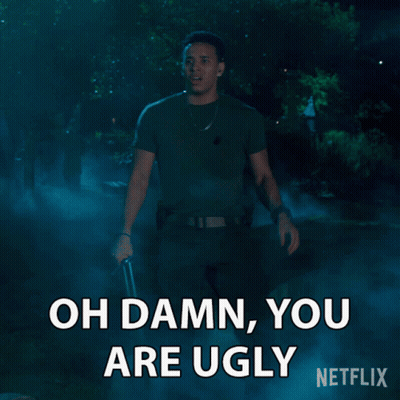 Man In Military Uniform Saying Oh Damn You Are Ugly GIF