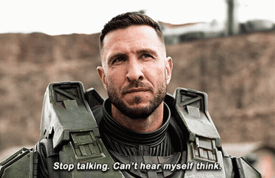 Man In Military Uniform Saying Stop Talking GIF