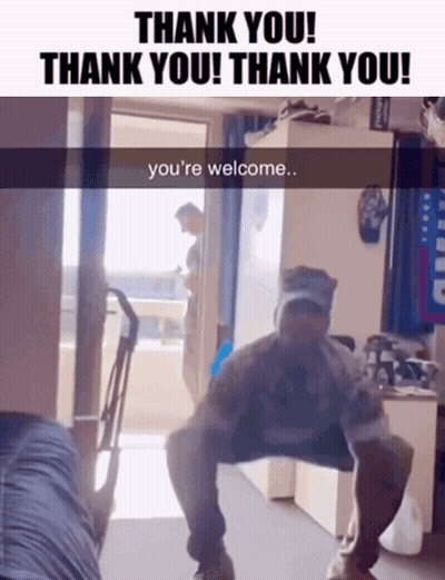 Man In Military Uniform Saying Thank You GIF