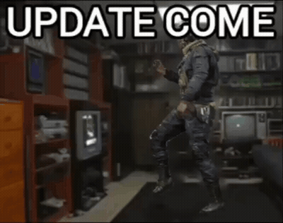 Man in Military Uniform Saying Update Come Game Break