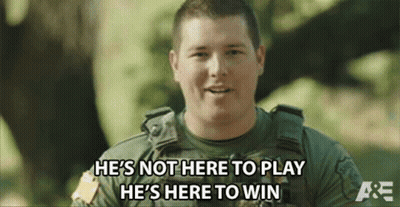 Man In Military Uniform Says Not Here To Play Here To Win GIF