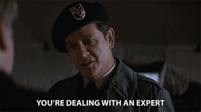 Man In Military Uniform Says You're Dealing With An Expert GIF