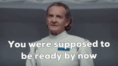 Man In Military Uniform Says You Were Supposed To Be Ready By Now GIF