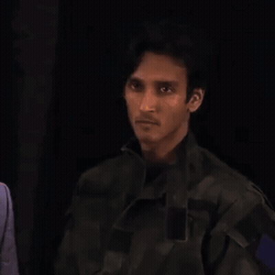 Man In Military Uniform Smiling Exclamation GIF