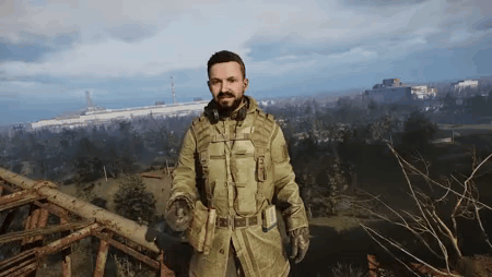 Man In Military Uniform Standing On Roof GIF