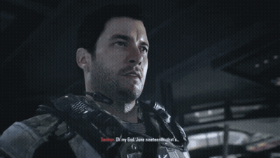 Man In Military Uniform With Letter M On Vest GIF