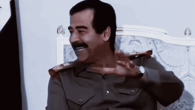 Man In Military Uniform With Mustache On Bed GIF