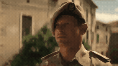 Man In Military Uniform With U.S. Army Badge GIF