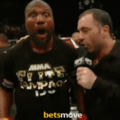 Man In MMA Shirt Being Interviewed GIF