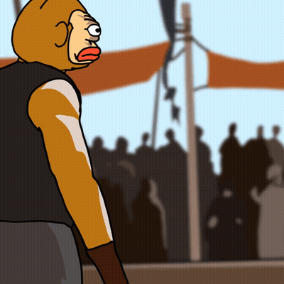 Man In Monkey Costume GIF