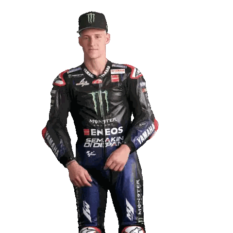 Man In Monster Energy And Yamaha Jackets Sticker