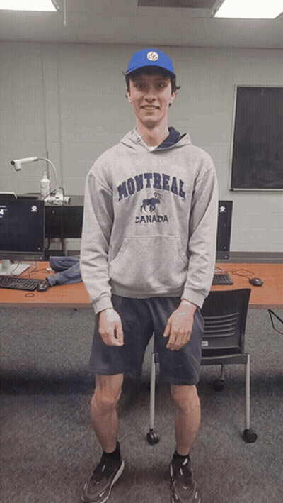 Man In Montreal Canada Hoodie GIF