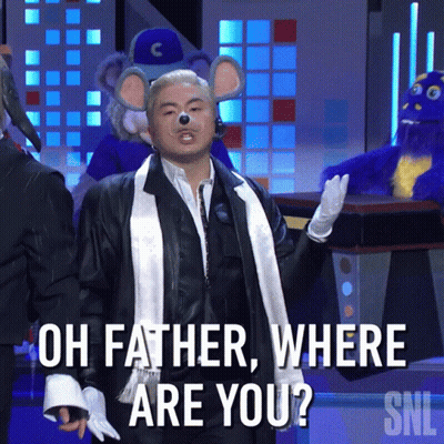 Man In Mouse Costume Asking Where Are You GIF