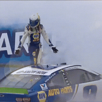 Man In Napa Helmet On Race Car GIF