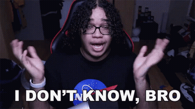 Man In NASA Shirt Says I Don't Know Bro GIF