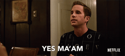 Man In Netflix Ad Says Yes Ma'am GIF
