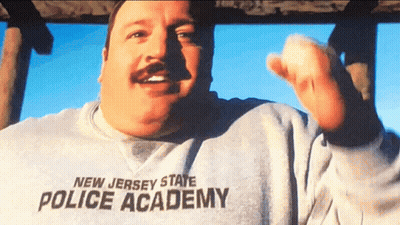 Man in New Jersey State Police Academy Sweatshirt