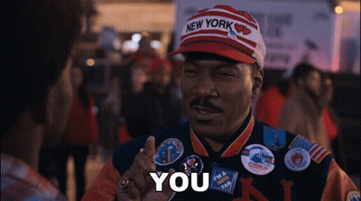Man In New York Hat And Jacket Saying You GIF