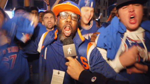 Man In New York Jersey Holding Microphone GIF