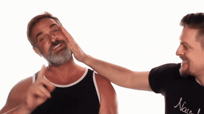 Man In New York Shirt Touching Nose Ring Man GIF