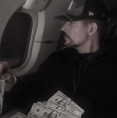 Man In New York Yankees Hat Holding Money GIF